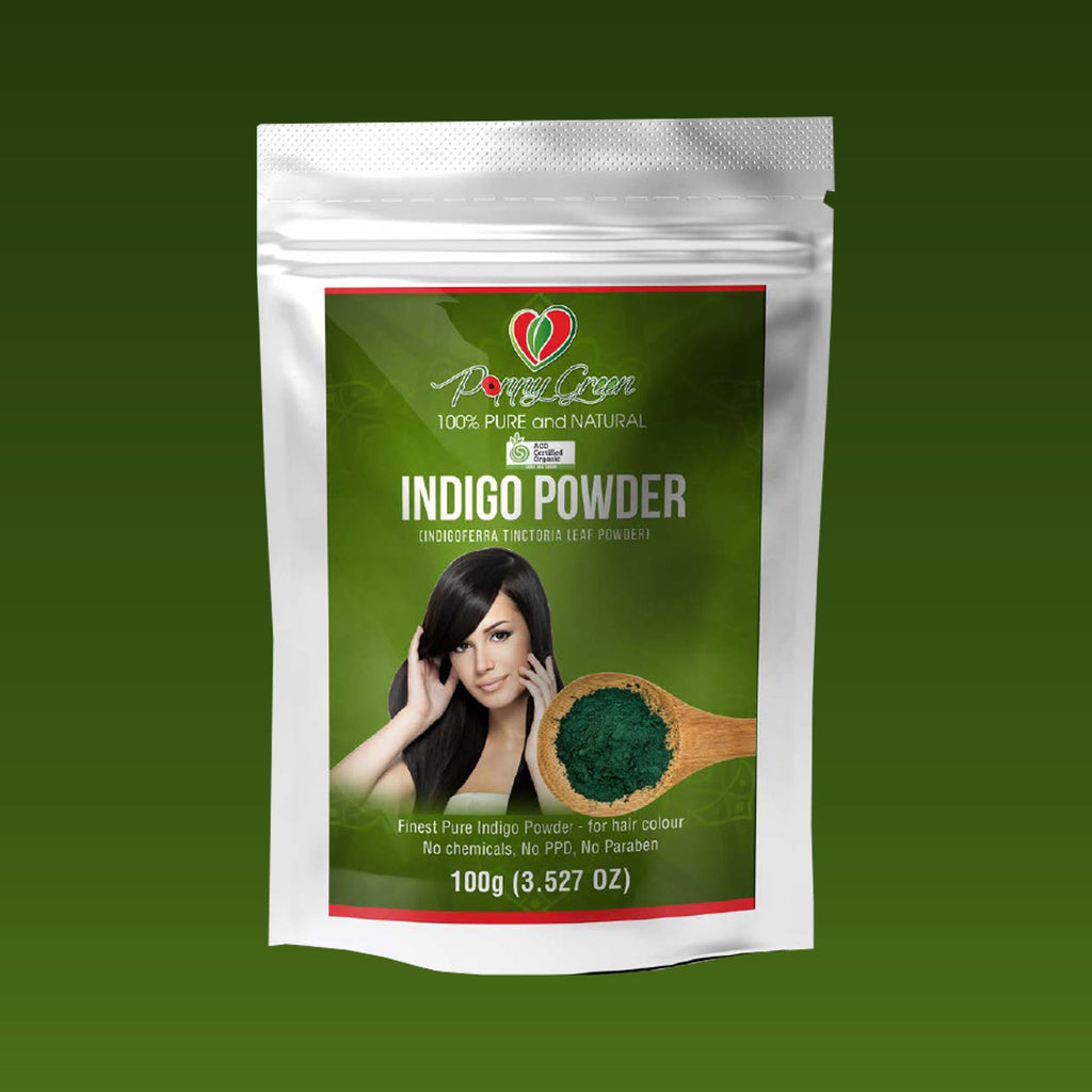 Poppy Green 100% Pure Organic & Natural Indigo Powder For Hair – Saffron  HealthyWay